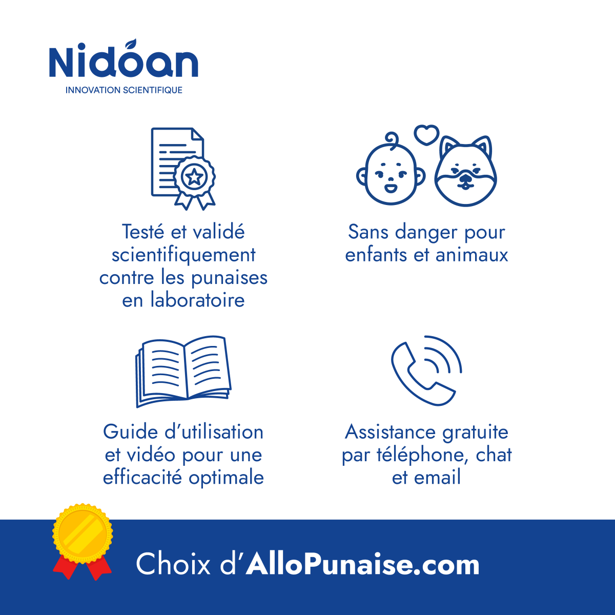 Piège anti-punaises de lit UNIVERSEL Nidoan®