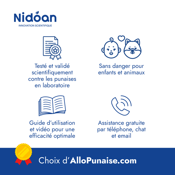 Piège anti-punaises de lit UNIVERSEL Nidoan®