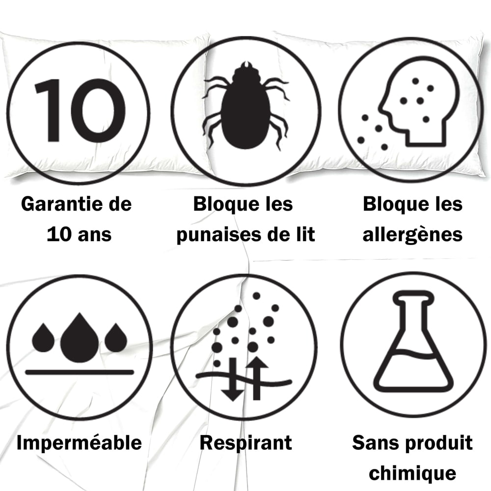 housse anti punaise de lit cleanrest pro