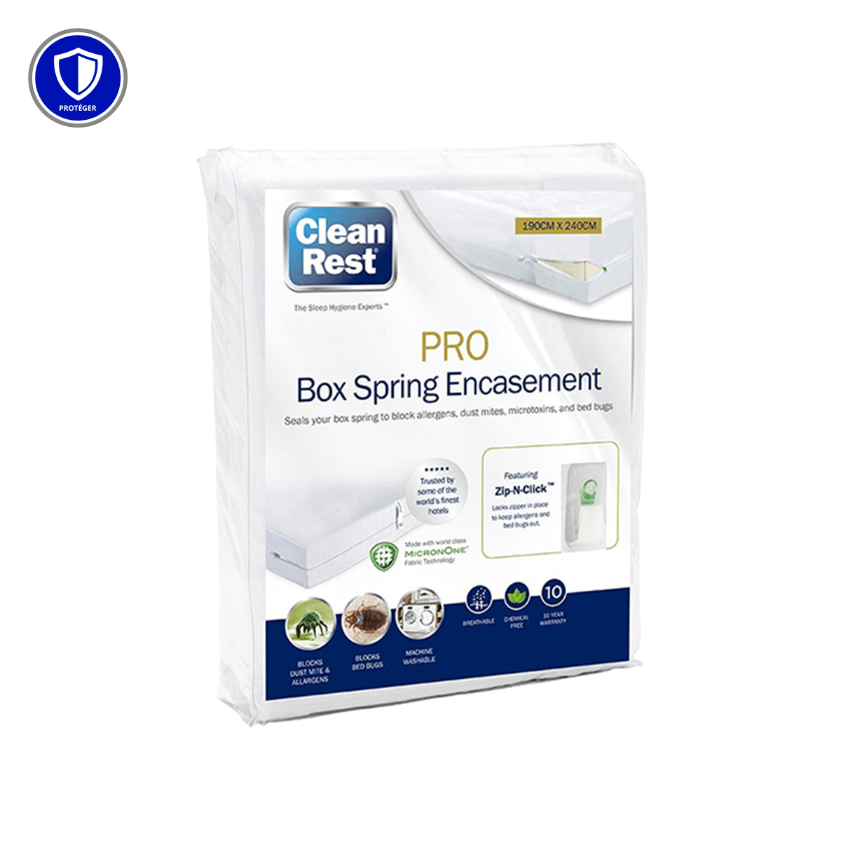 Housse de sommier anti-punaise de lit CleanRest PRO®