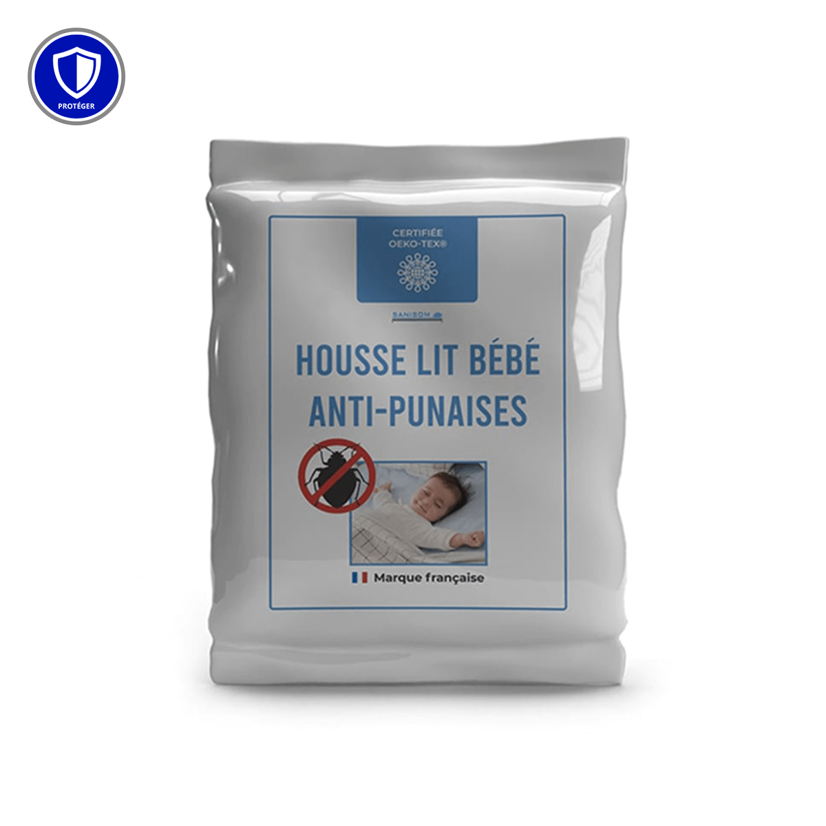 Housse de lit bébé anti-punaise de lit SANISOM (Armosa®)
