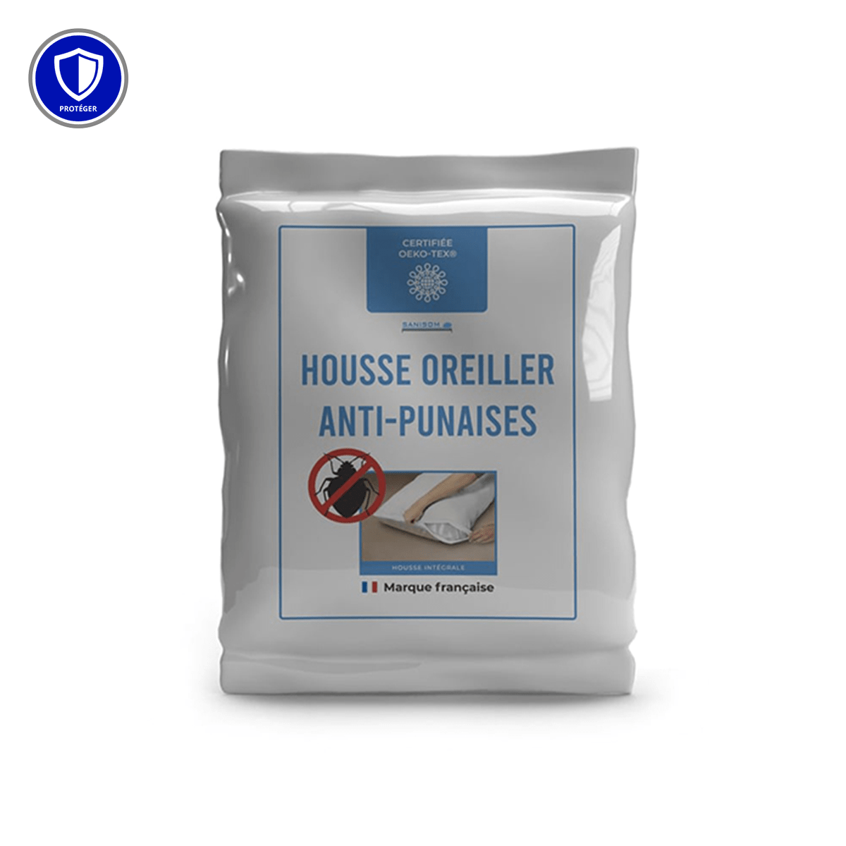 Housse d'oreiller anti-punaise de lit SANISOM (Armosa®)