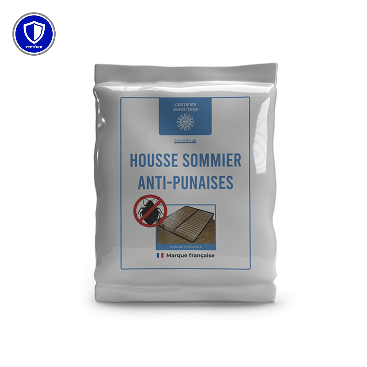 Housse de sommier à lattes anti-punaise de lit SANISOM (Armosa®)